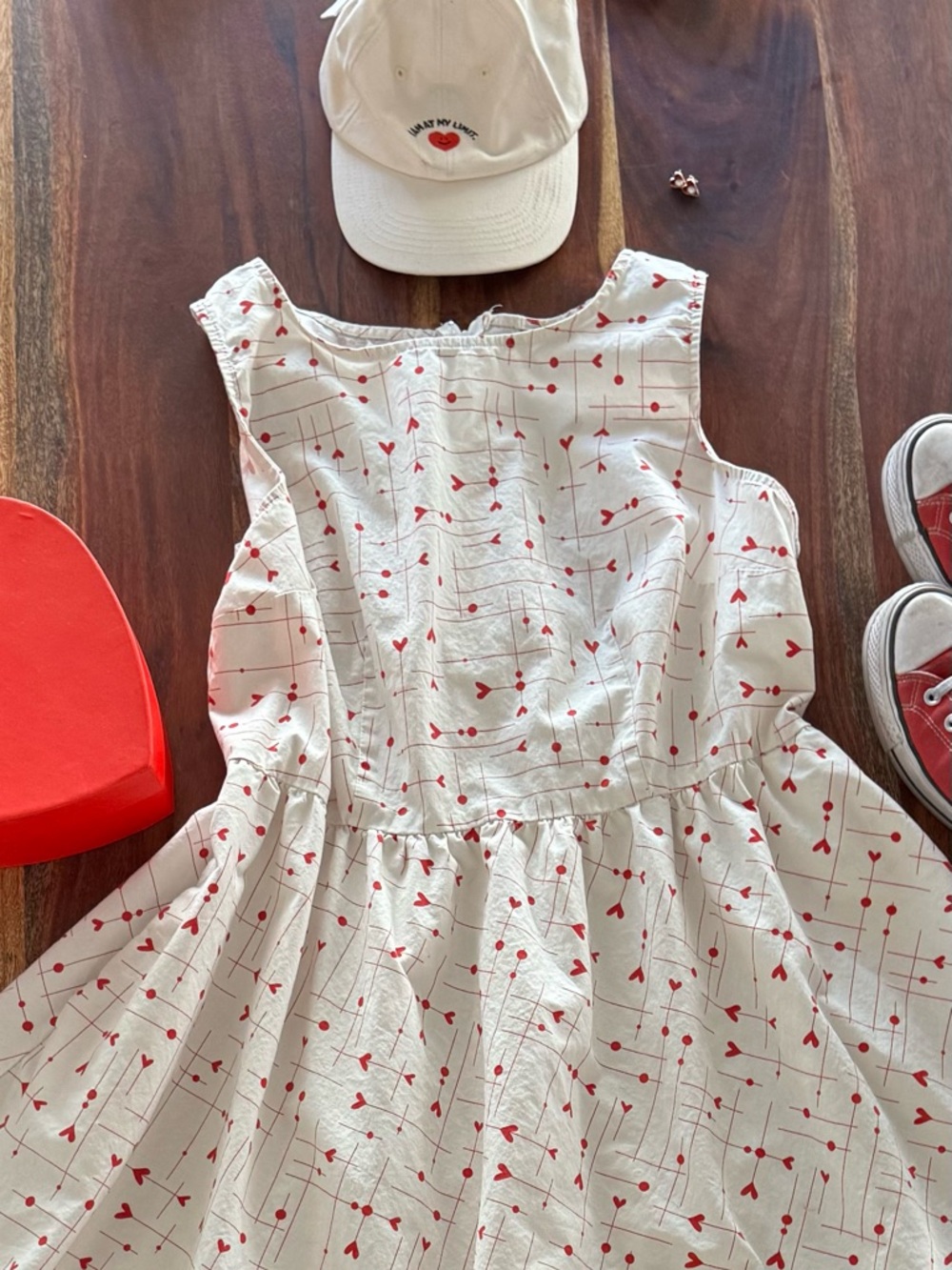 Retrolicious Dress Be Mine fit and flare dress 1x heart print